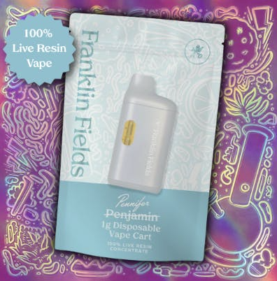 FRANKLIN FIELDS PENNIFER | 1G LIVE RESIN DISPOSABLE | LEMON BARZ