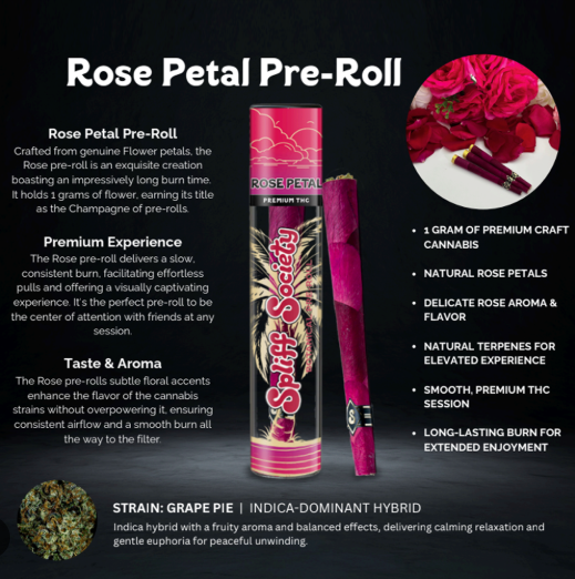 Spliff Society Infused Pre Roll - Rose Petal