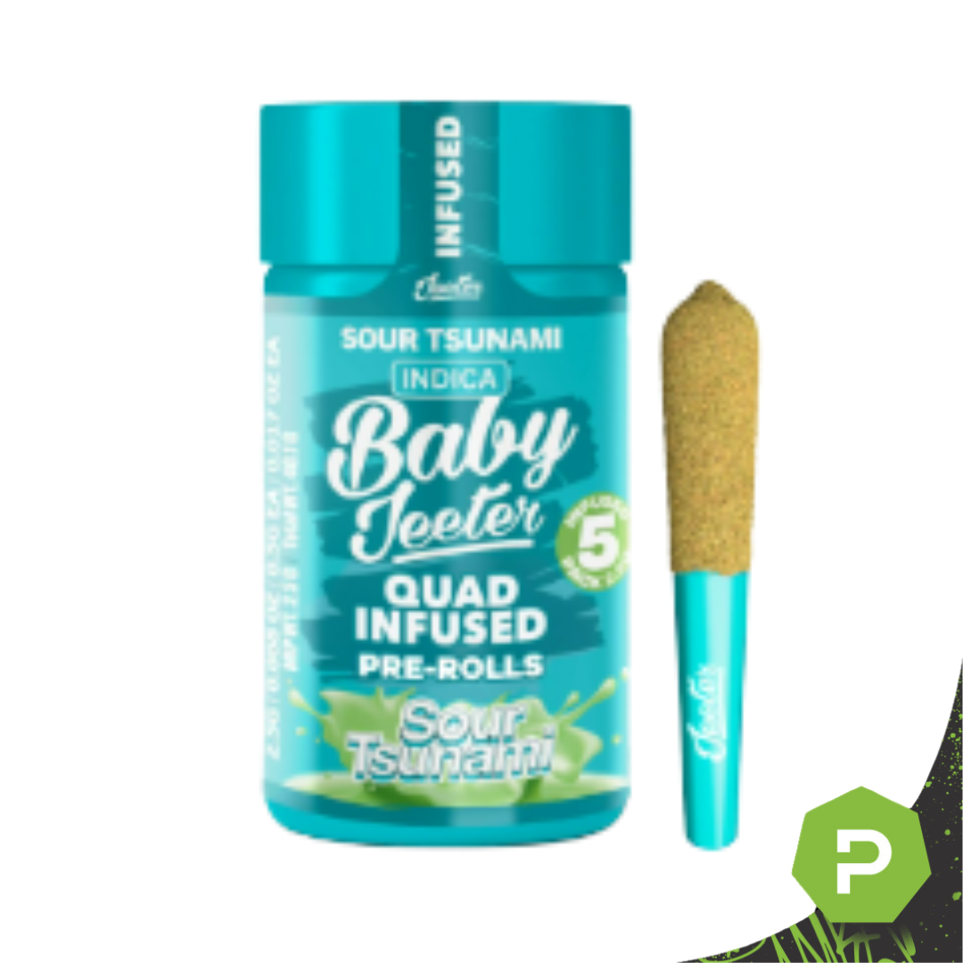 Sour Tsunami Baby Jeeter Infused Pre-Roll 5-pack | 2.5g