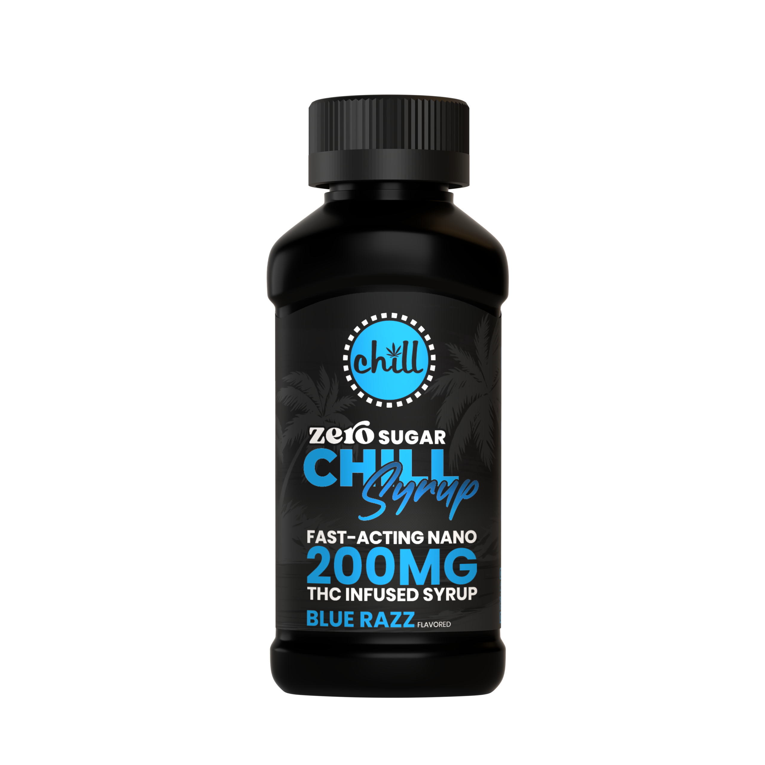 200mg Zero Sugar THC Syrup | Blue Razz