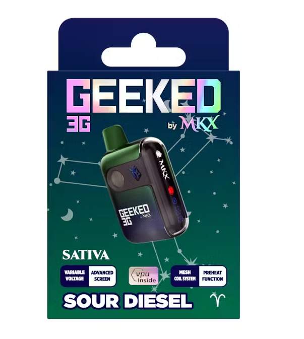 MKX Geeked - Sour Diesel - 3g Disposable