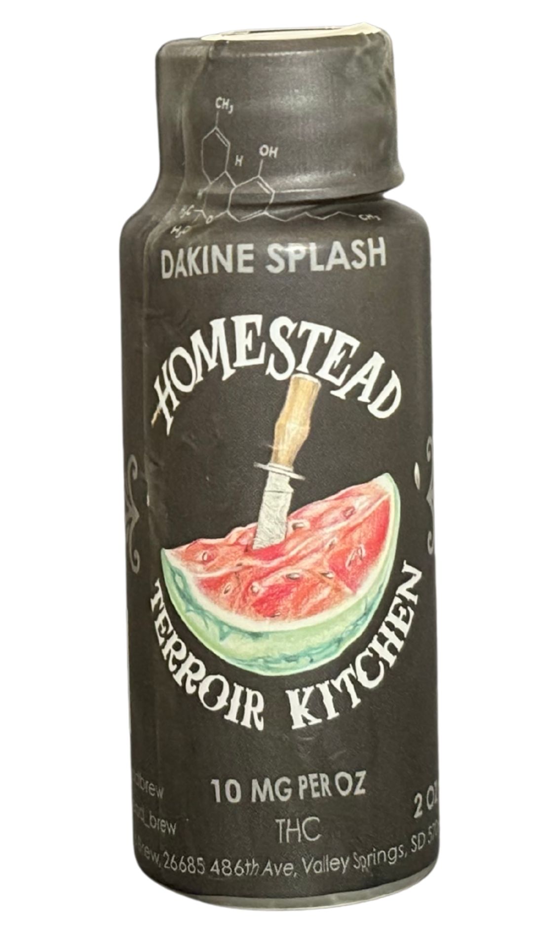 Homestead Brewery - THC Shot - Dakine Splash - 2 fl oz - 20 MG - Unflavored