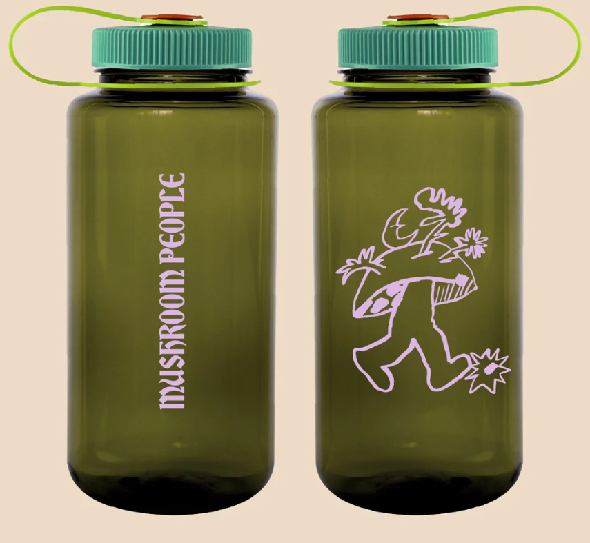 Mushroom People Recycled Nalgene Water
