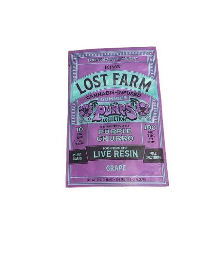 Gummy Live Resin Grape: Purple Churro [10pk] | 100mg