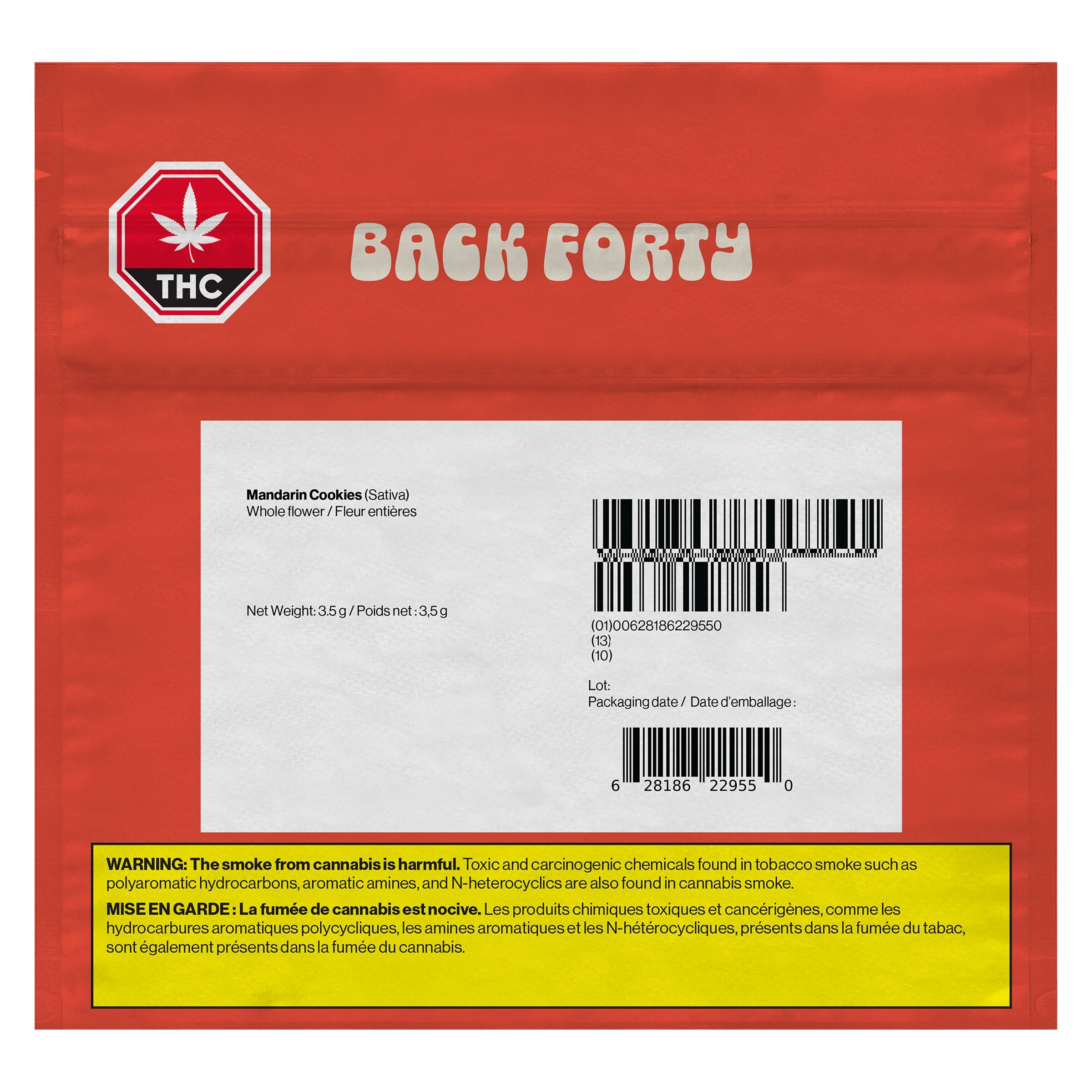 Back Forty - Mandarin Cookies - 3.5g