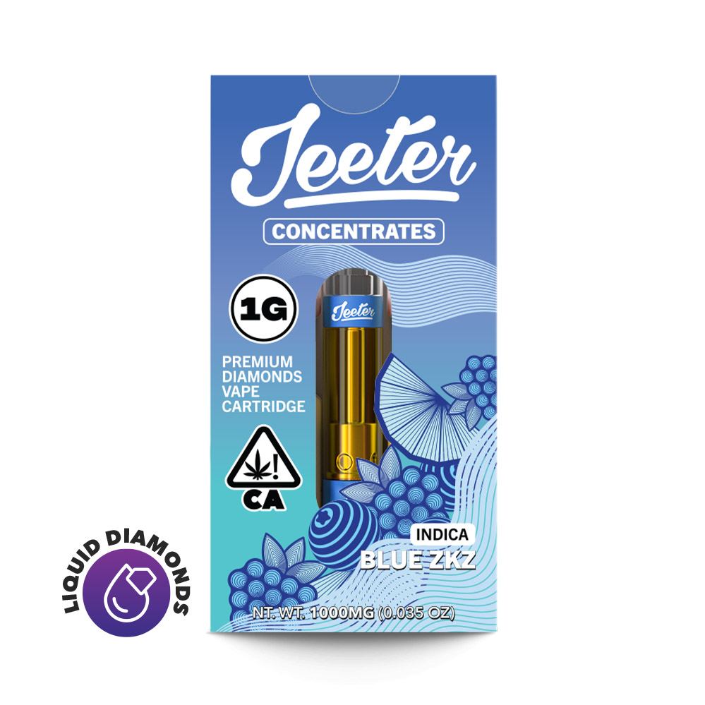 Blue ZKZ Premium Diamonds Vape Cartridge | 1g