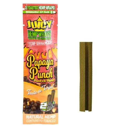 Juicy Hemp Wraps Papaya Punch 2pk