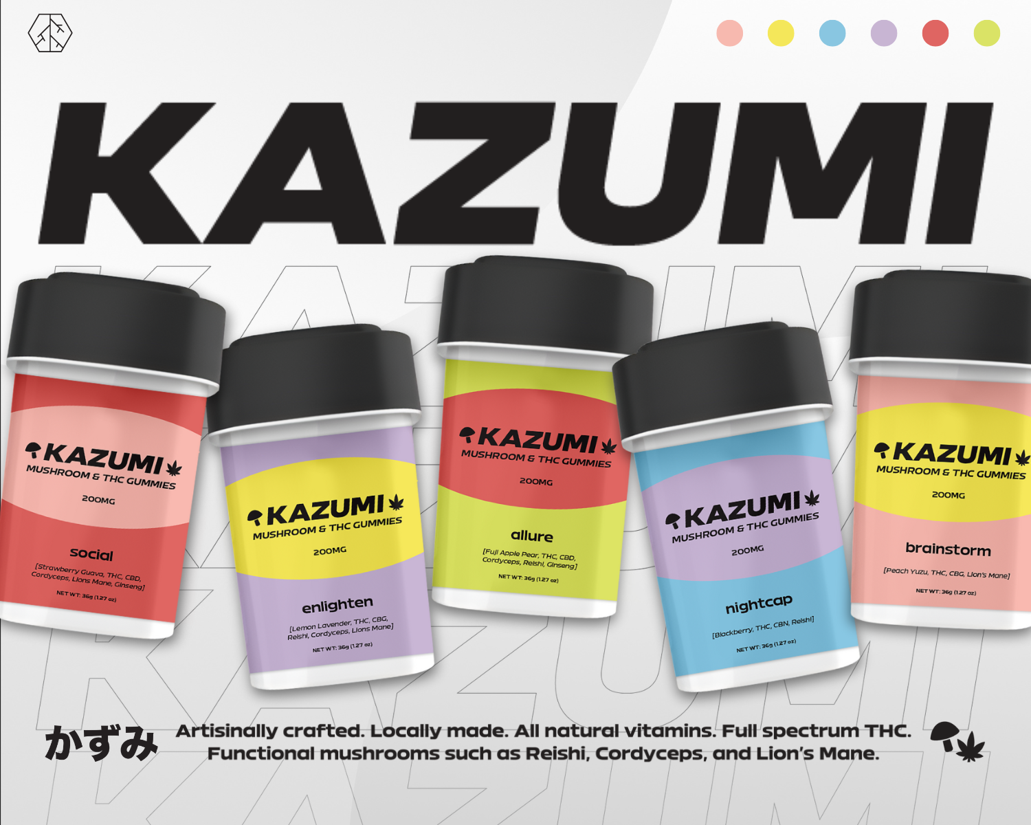 Allure 50mgcbg/200mgthc/300mg Reishi/300mg Cordyceps/300mg Ginseng