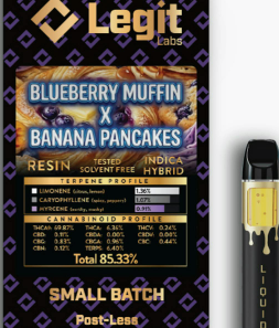 Disposable | Cured Resin | Blueberry Muffin x Banana Pancake | 1g | Legit Labs