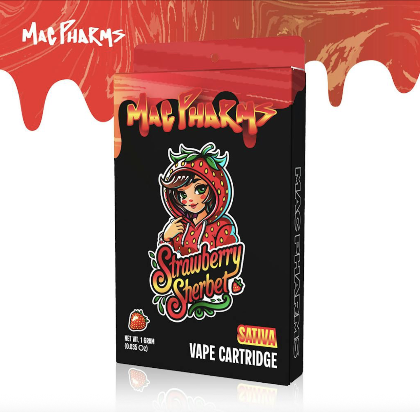 Mac Oils | Strawberry Sherbet | 1g Cartridge