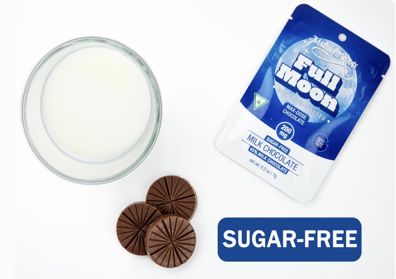 Midnight: Sugar Free Milk Chocolate Full Moon 200mg Chocolate Bites