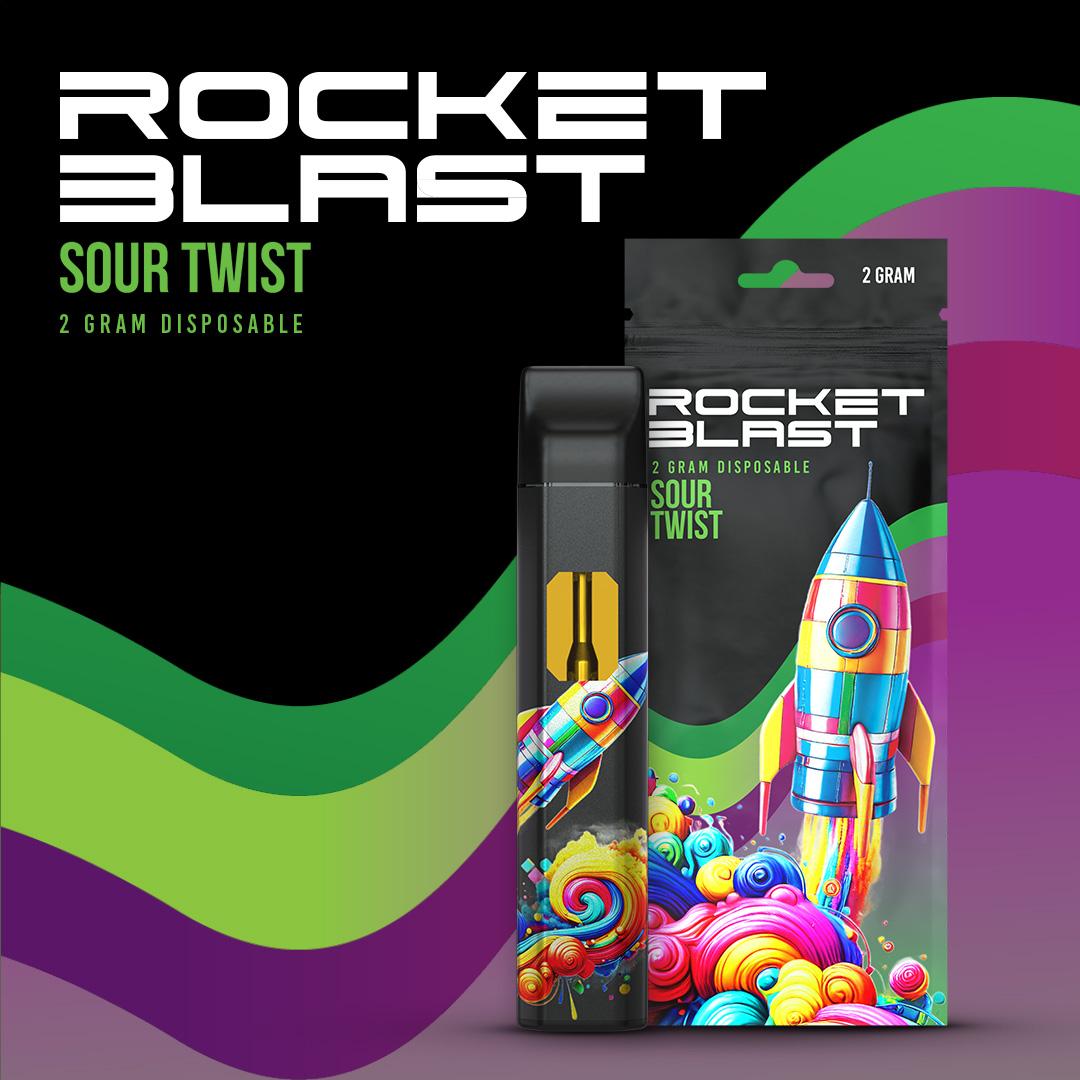 Rocket Blast - 2g Disposable -Sour Twist