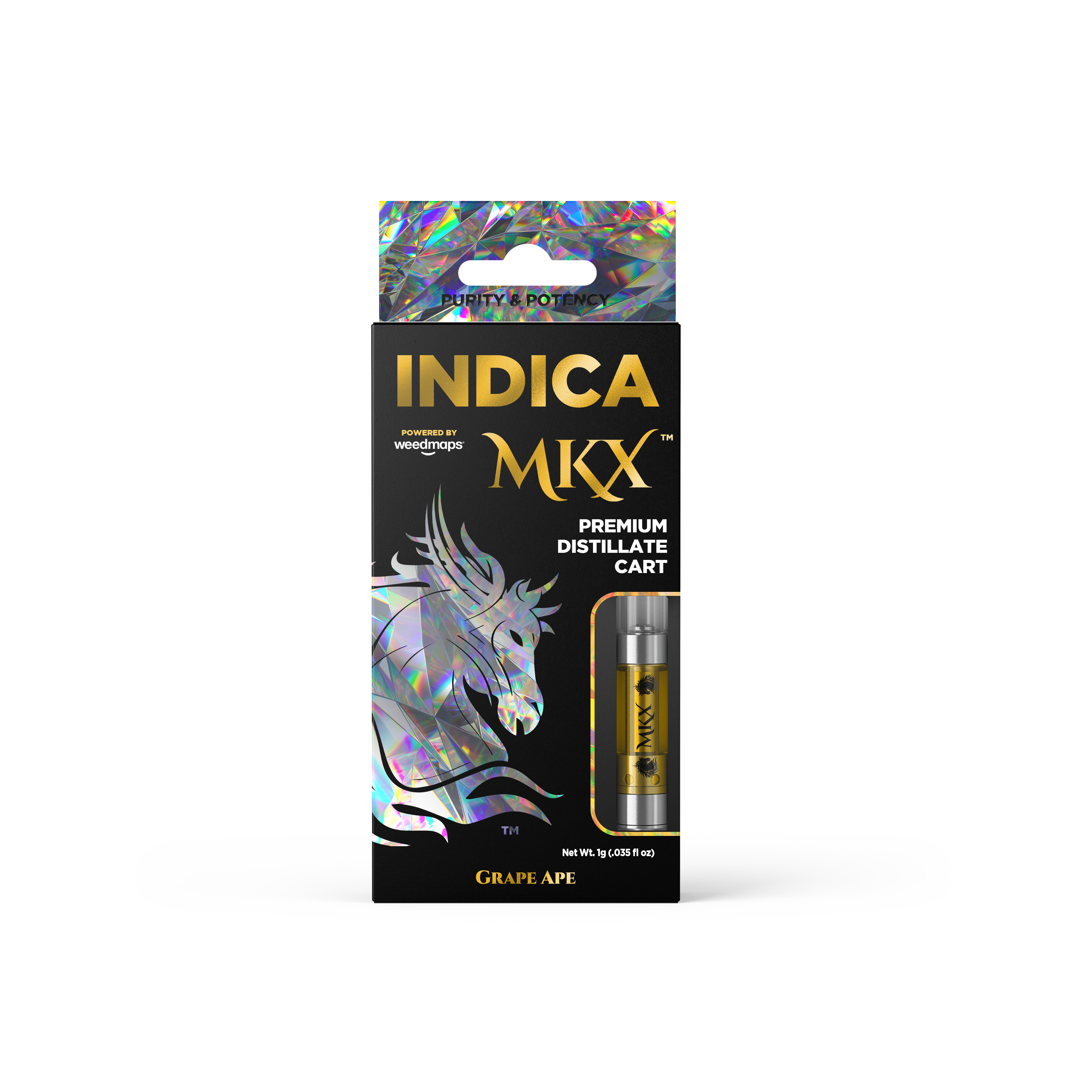 MKX 1 Gram 510 Thread Carts - Grape Ape (Indica)
