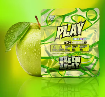 Play - 200MG Gummies - Green Apple