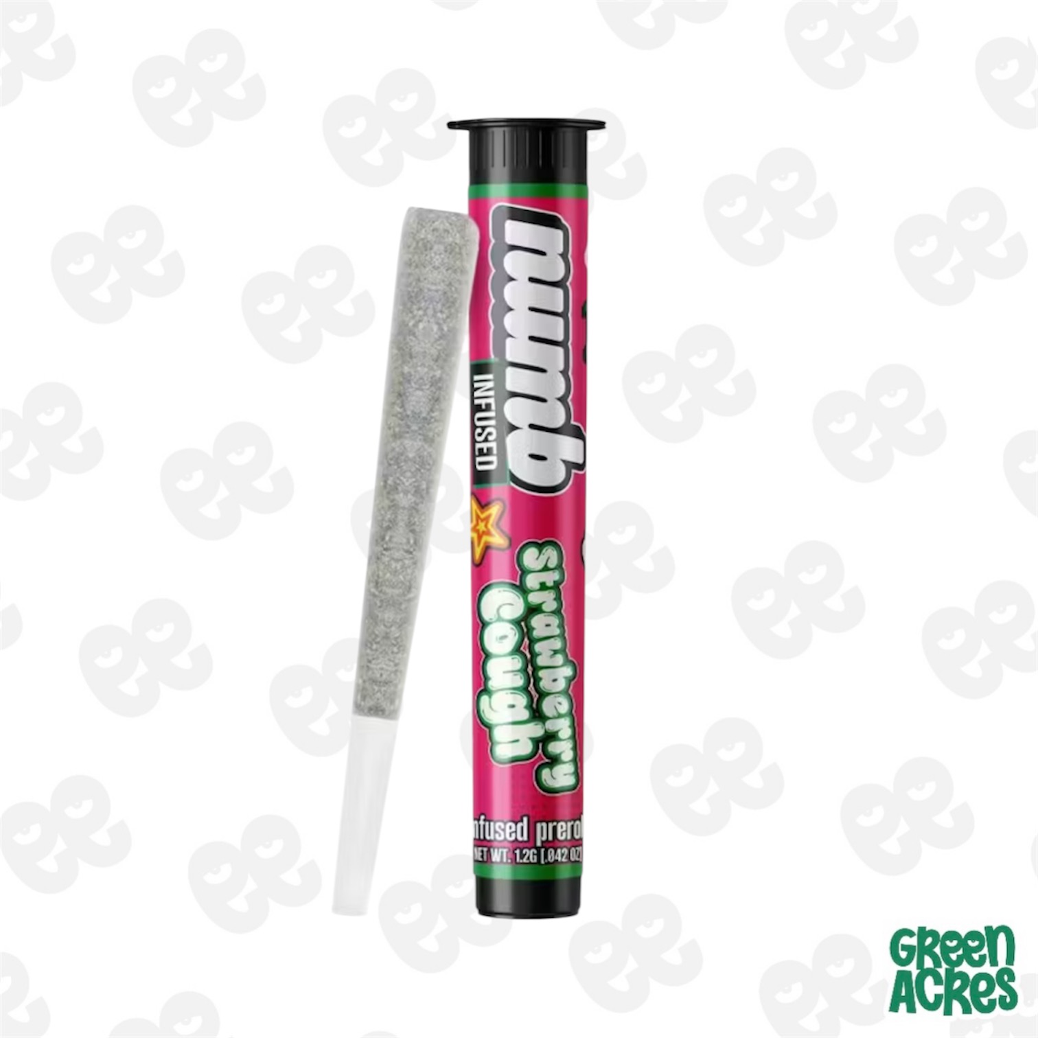 Numb: Strawberry Cough 1.25G Infused Pre-Roll