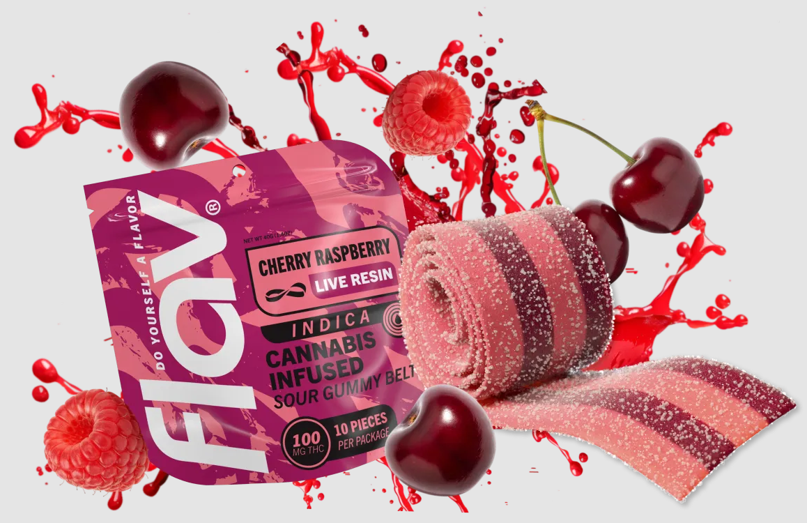 L.R. Cherry Raspberry Belts Ind 100mg