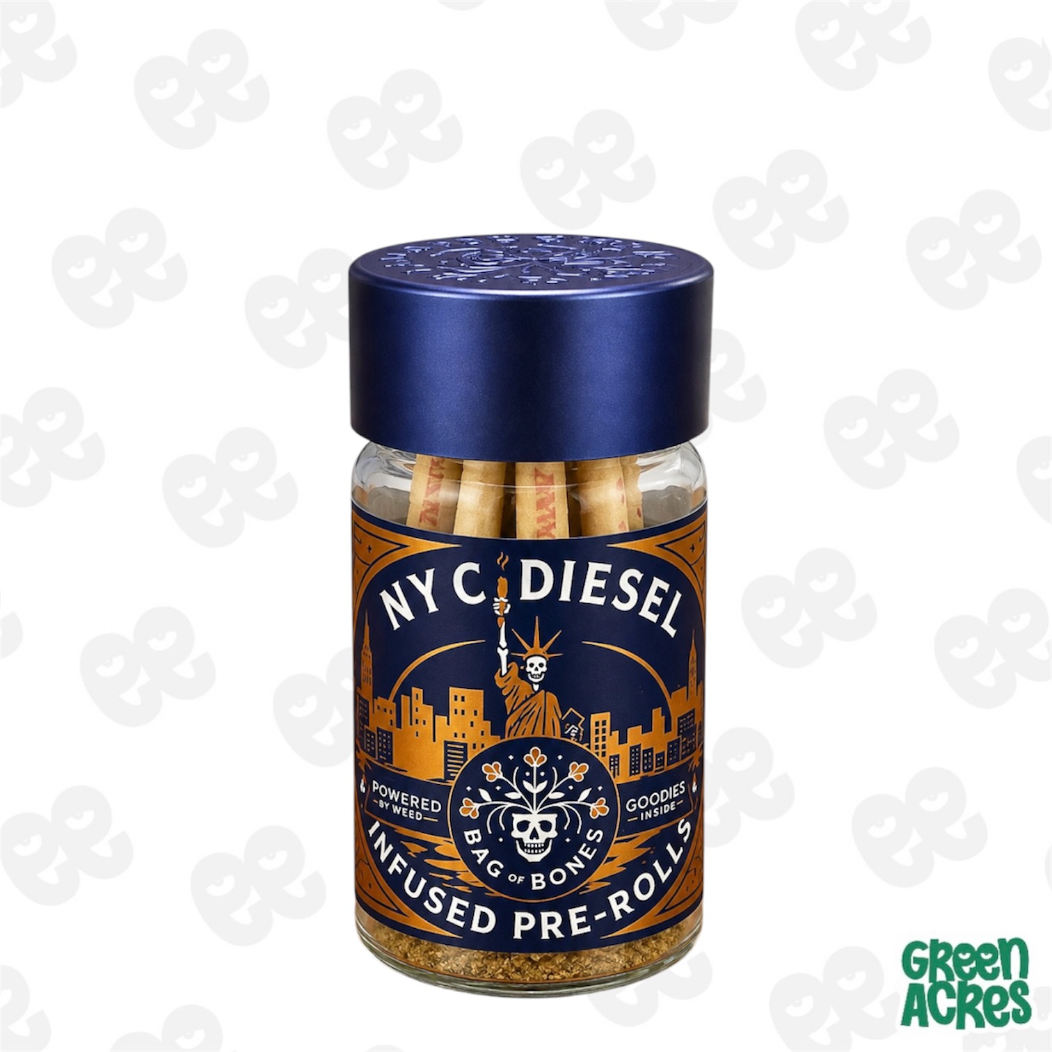 Bag Of Bones: NYC Diesel Infused 5 Pack Prerolls