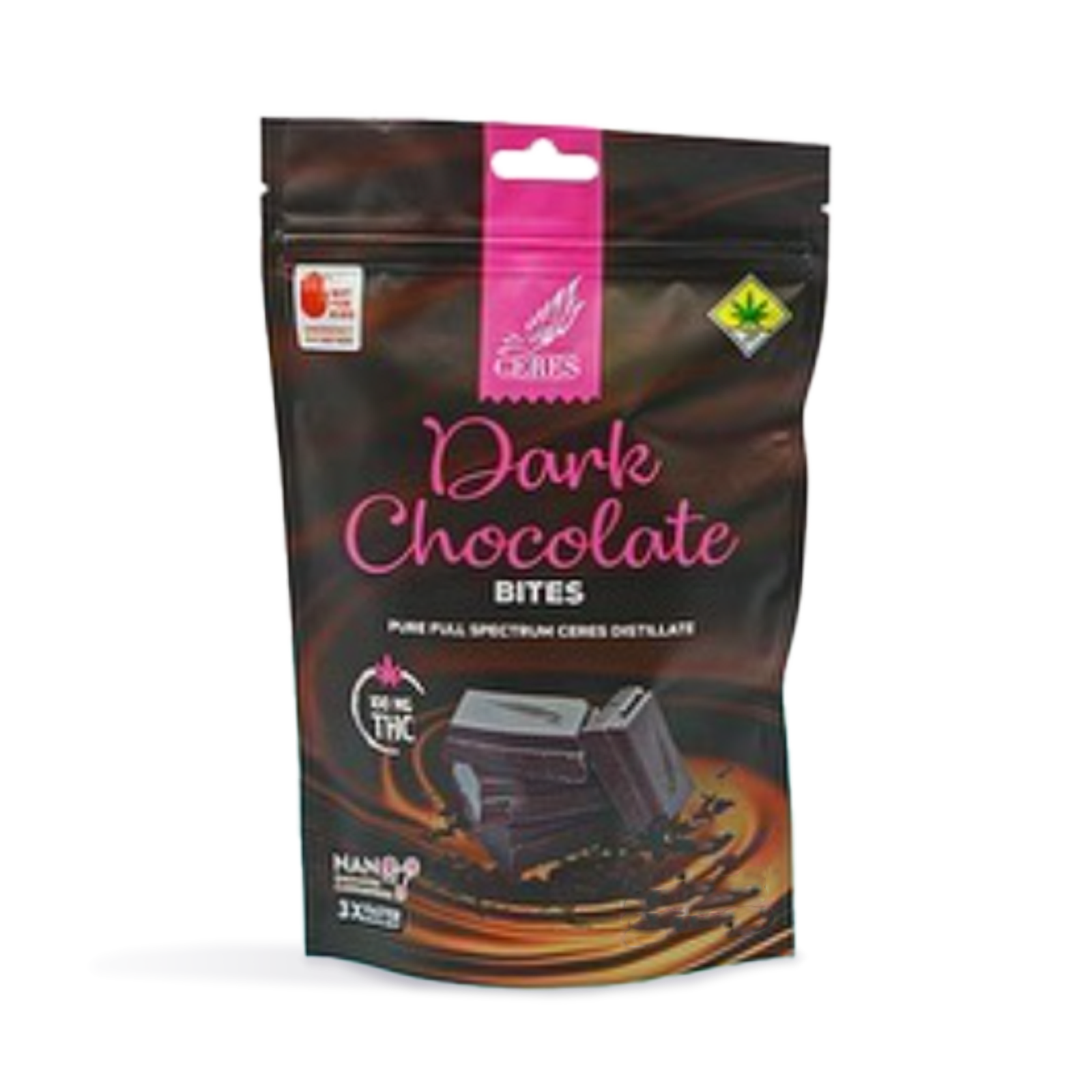 Dark Chocolate Indica Bites 10-pack | 100mg