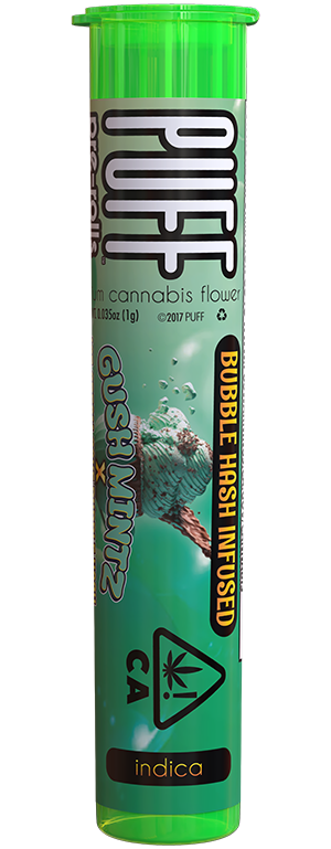 PUFF | Bubble Hash Infused Pre roll | Gush Mintz x Ice Cream Cake | 1g