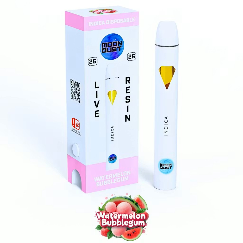 Moon Dust - Watermelon Bubblegum Live Resin  AIO Vape- 2g