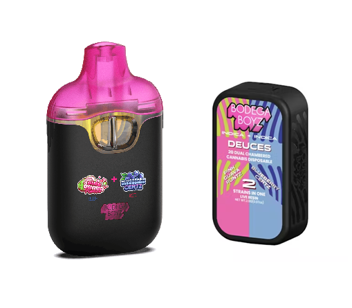 Bodega Boyz | Pink Guava Runtz x Blueberry Certz | Deuces Dual Chambered Live Resin Vape 2g