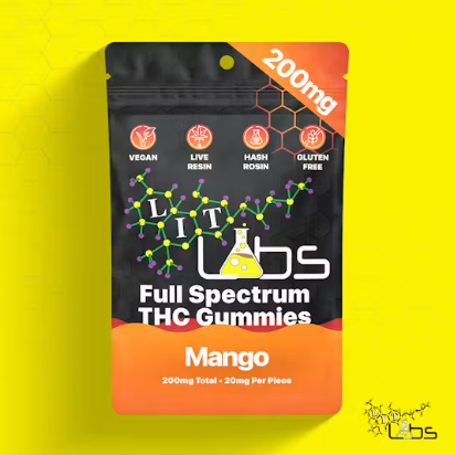 Lit Labs - Rosin/Resin Gummies - Mango - 200mg