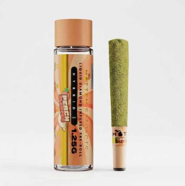 Mitten Extracts Infused Pre-Roll -  Peach Zlurpee