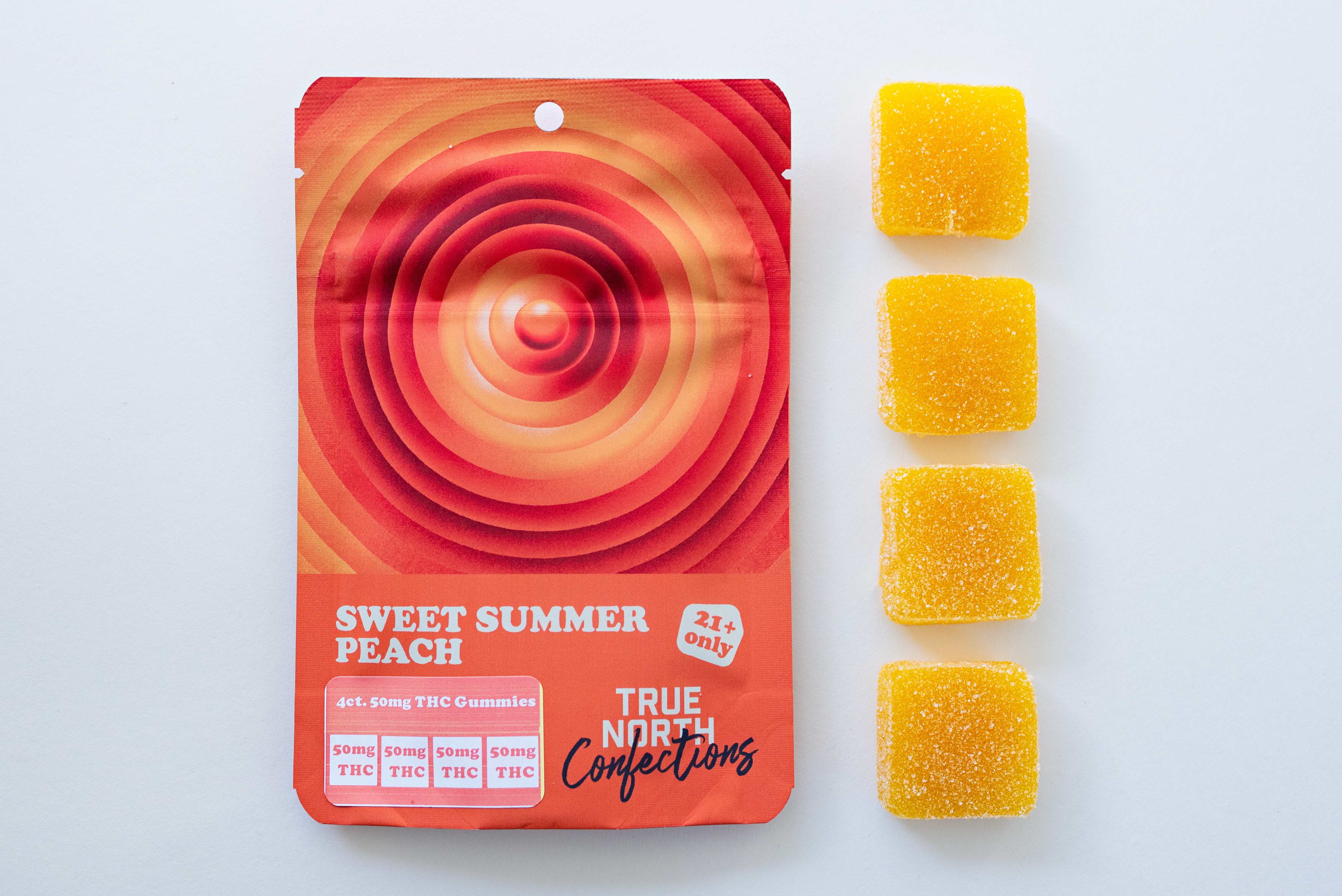 200MG | (4-Pack) Gummies | Sweet Summer Peach