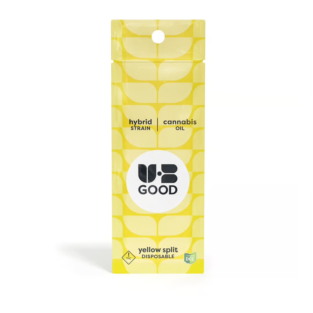 UB GOOD | Yellow Split "Balance" (Distillate) Disposable | 0.5g | Hybrid