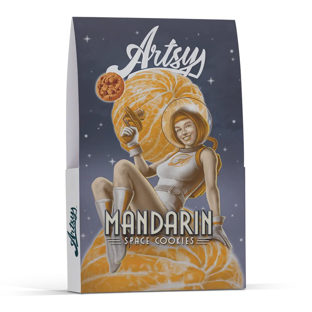 Pre Packed Mandarin Space Cookies