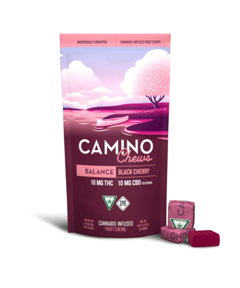 Camino Chews | Black Cherry 10:10 THC:CBD | 20pc | 200mg