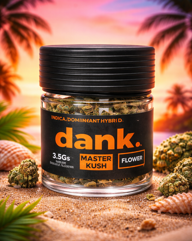 Dank | Master Kush | Flower | Jar | 3.5g by Dank By Definition. - flower cannabis product