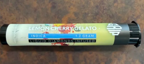 GRIP | Lemon Cherry Gelato | Liquid Diamonds Infused Pre-Roll | 1.2g | Hybrid