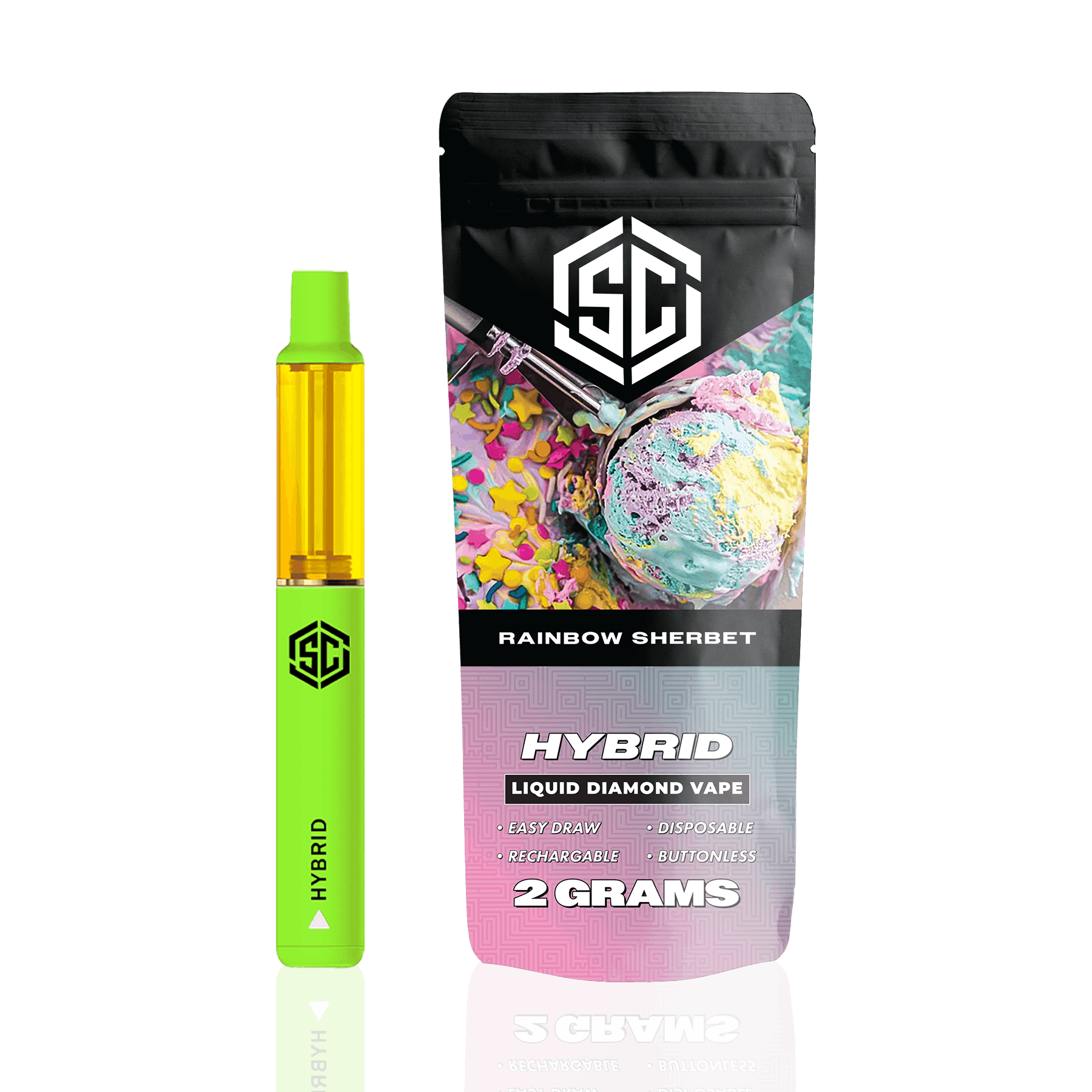 Society C - Liquid Diamonds 2G Disposable - Rainbow Sherbet