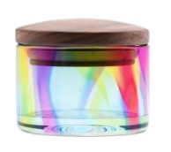Glass Jar Container Assorted Colors