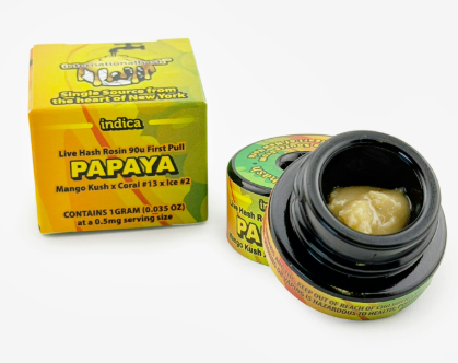 Rosin Papaya Mango Kush Coral