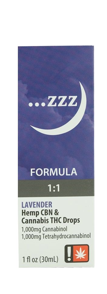 Zzz... Tincture | Lavender | 1:1 (THC:CBN Hemp Derived)