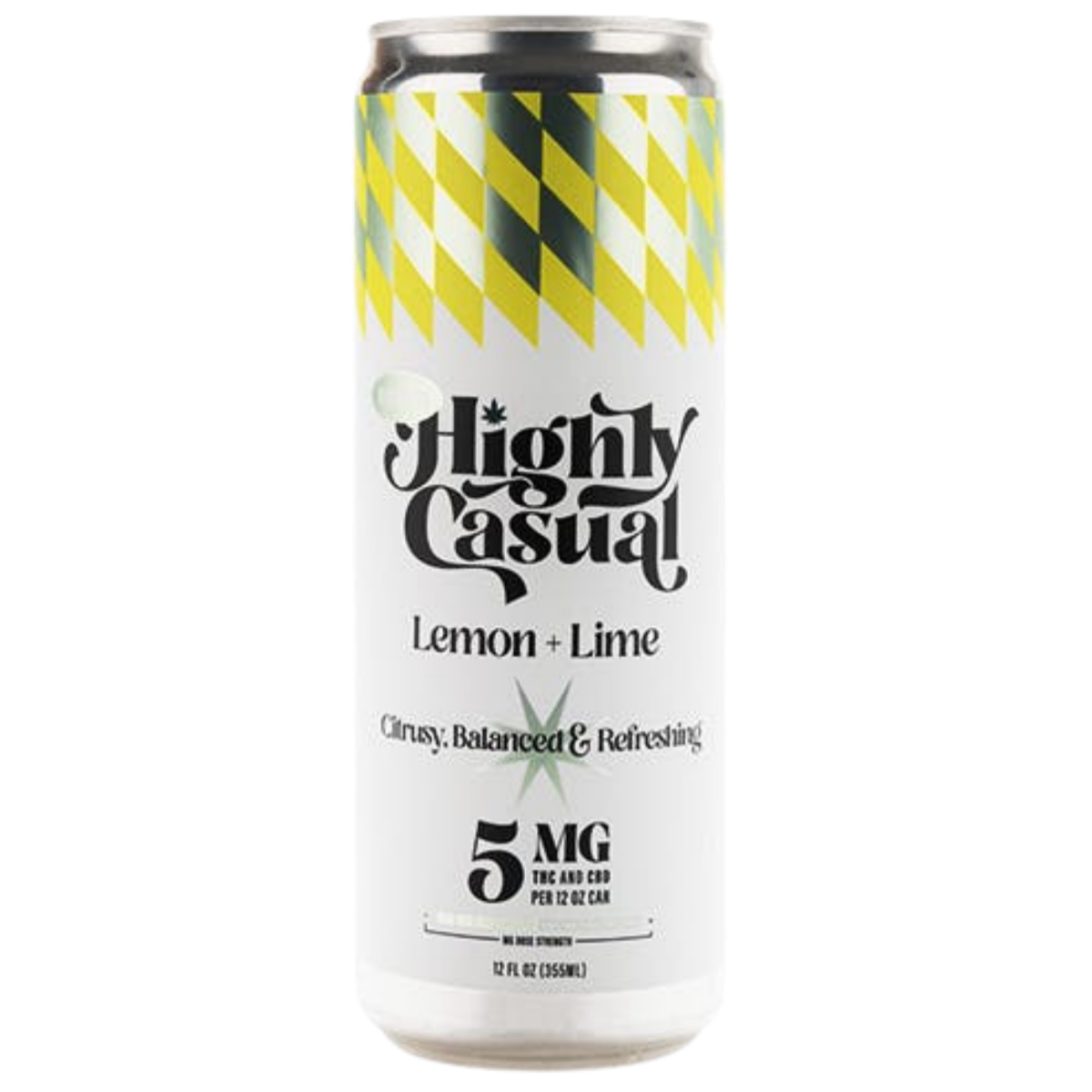 High Five | Seltzer | Lemon + Lime | Single Can | 5mg (1:1)