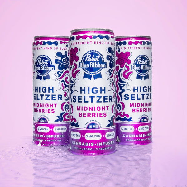 Pabst Blue Ribbon - Midnight Berries High Seltzer 15MG 4PK