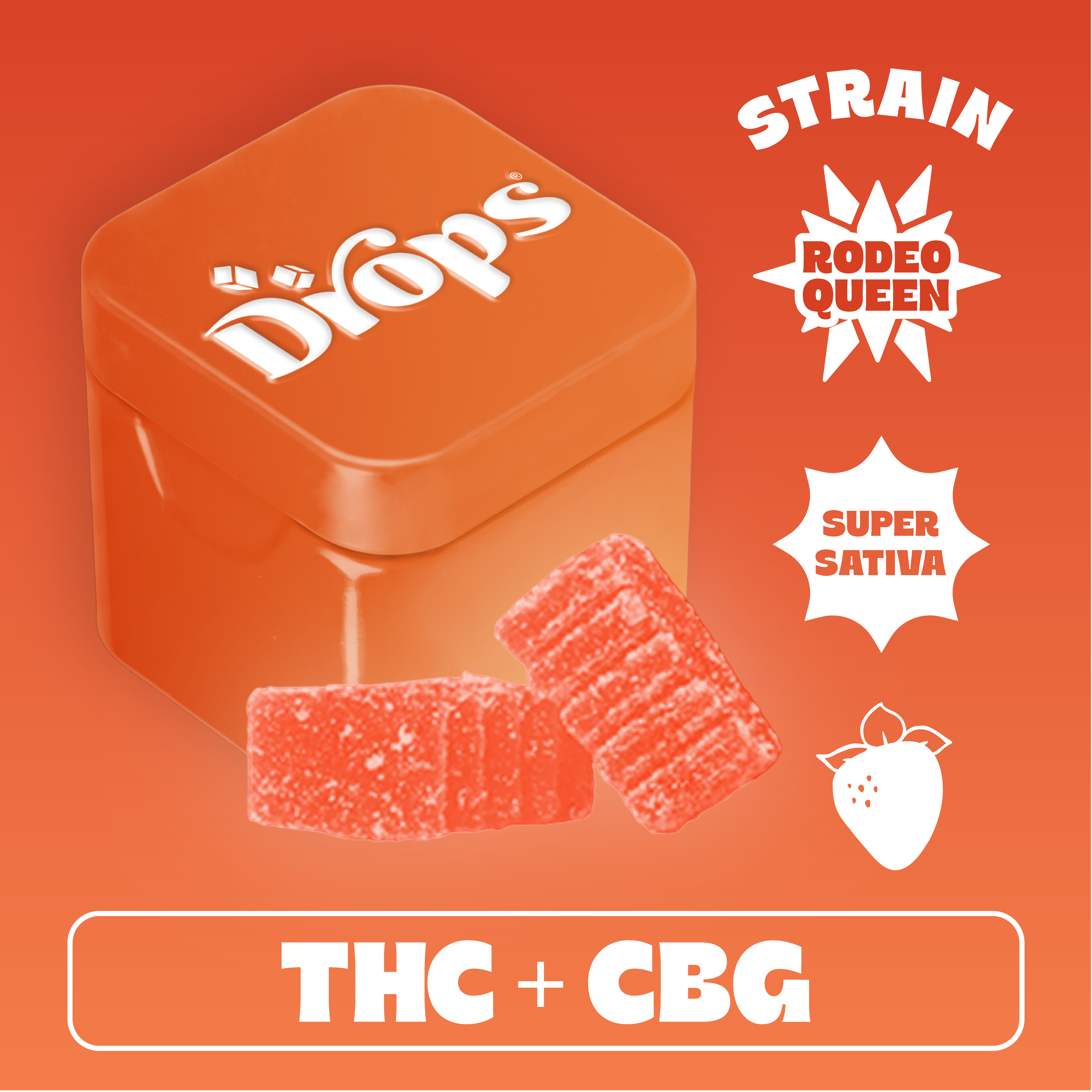 Strawberry | Rodeo Queen Rosin Jellies | 2pk | 100mg