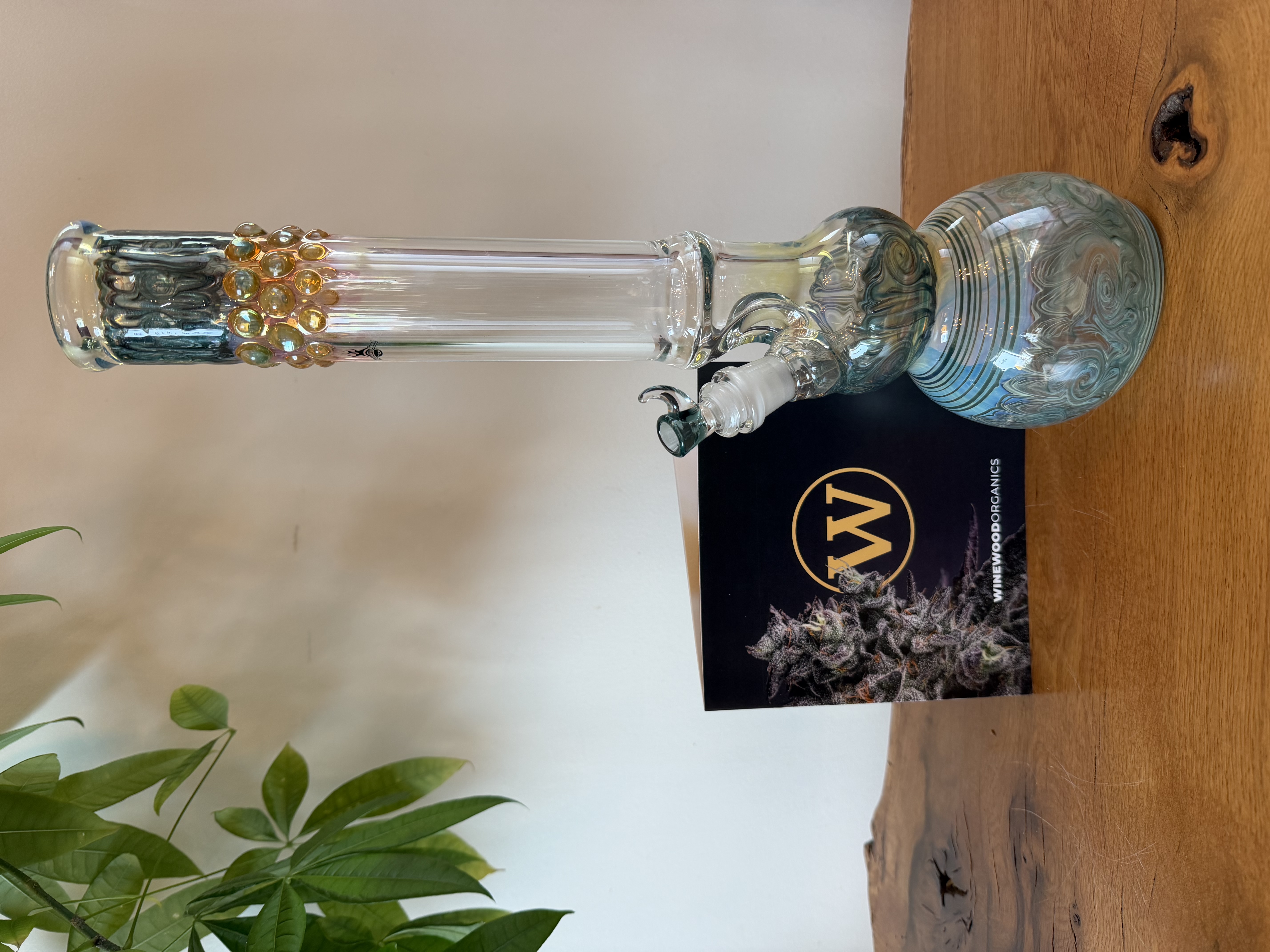 Glass 18” Green Gobsmacker Bong