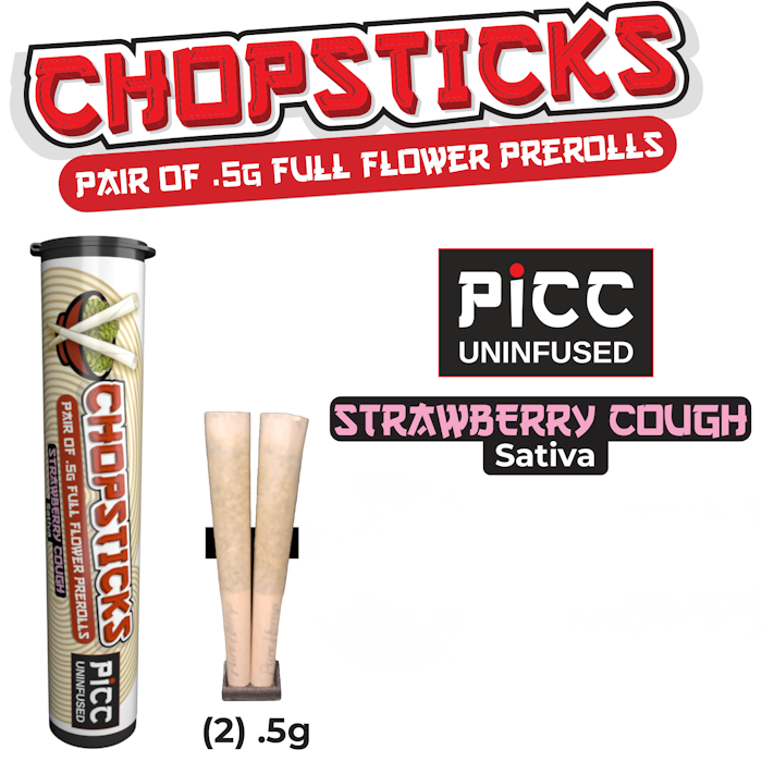 Chopsticks by PICC | Strawberry Cough | 2 PreRoll