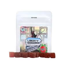 Liberty Squares Watermelon Chili Gummies