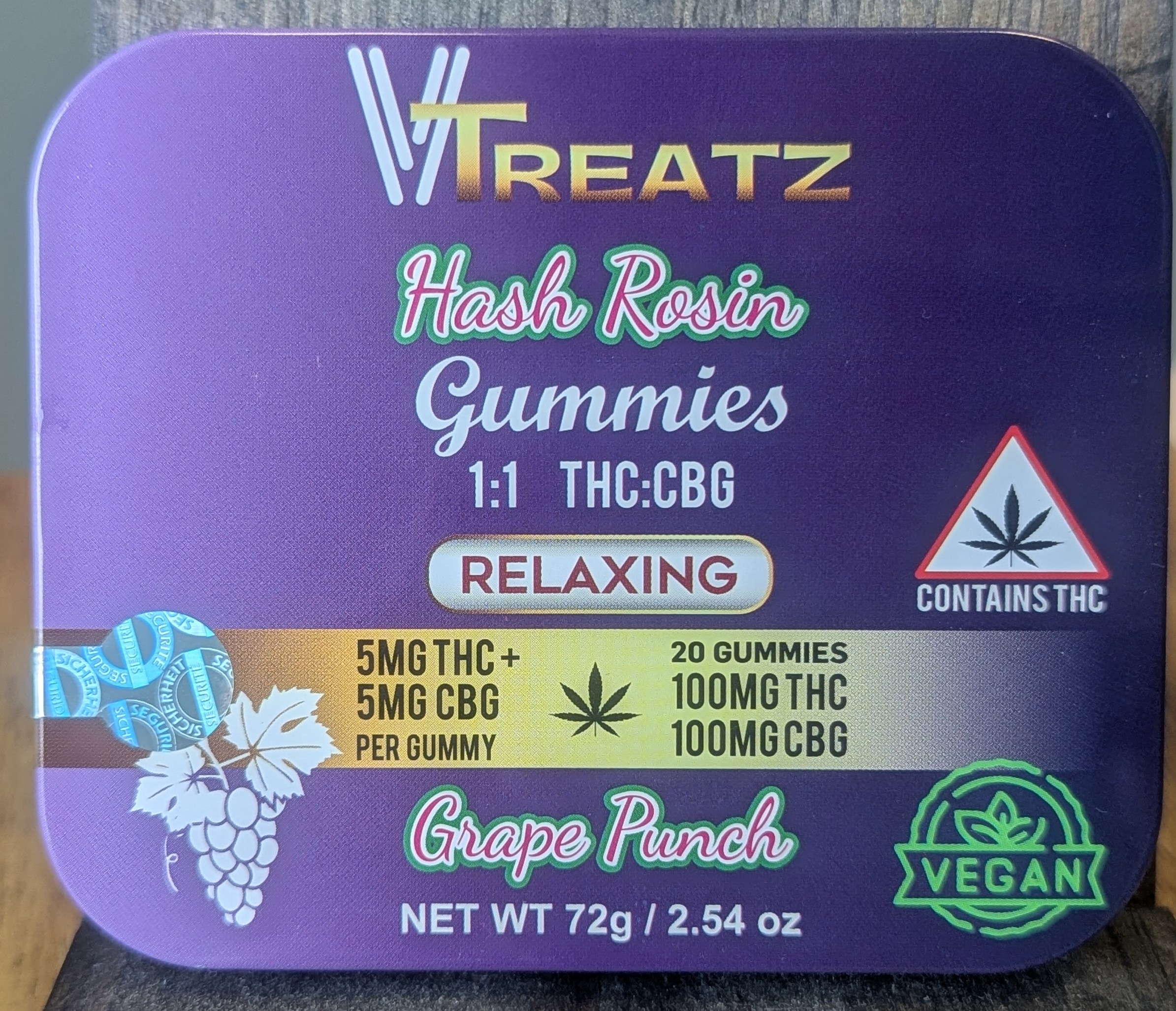 Grape Punch - 5mg THC+CBG 20ct