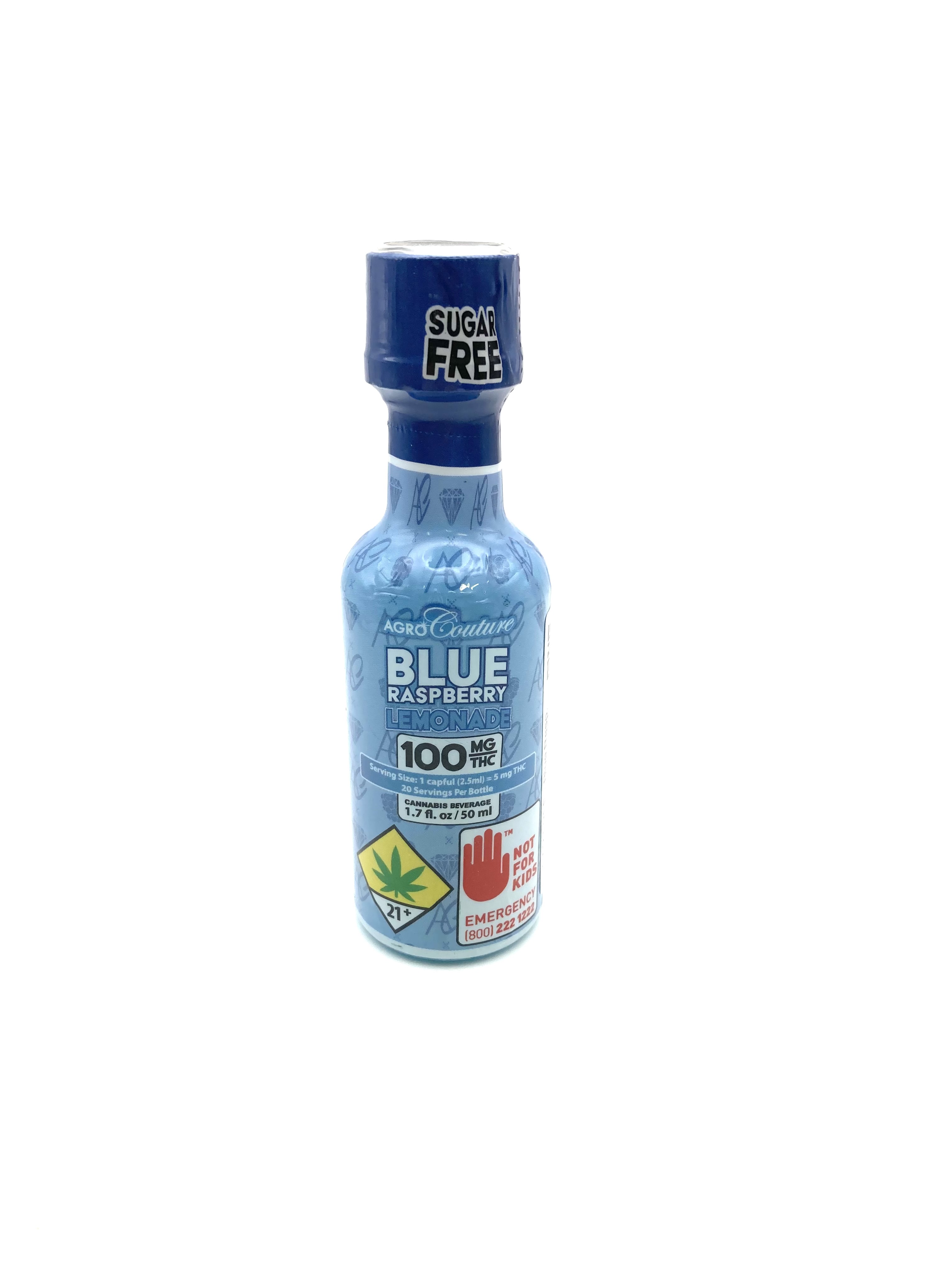 Sugar Free Blue Raspberry Lemonade Shot 100mg Agro Couture