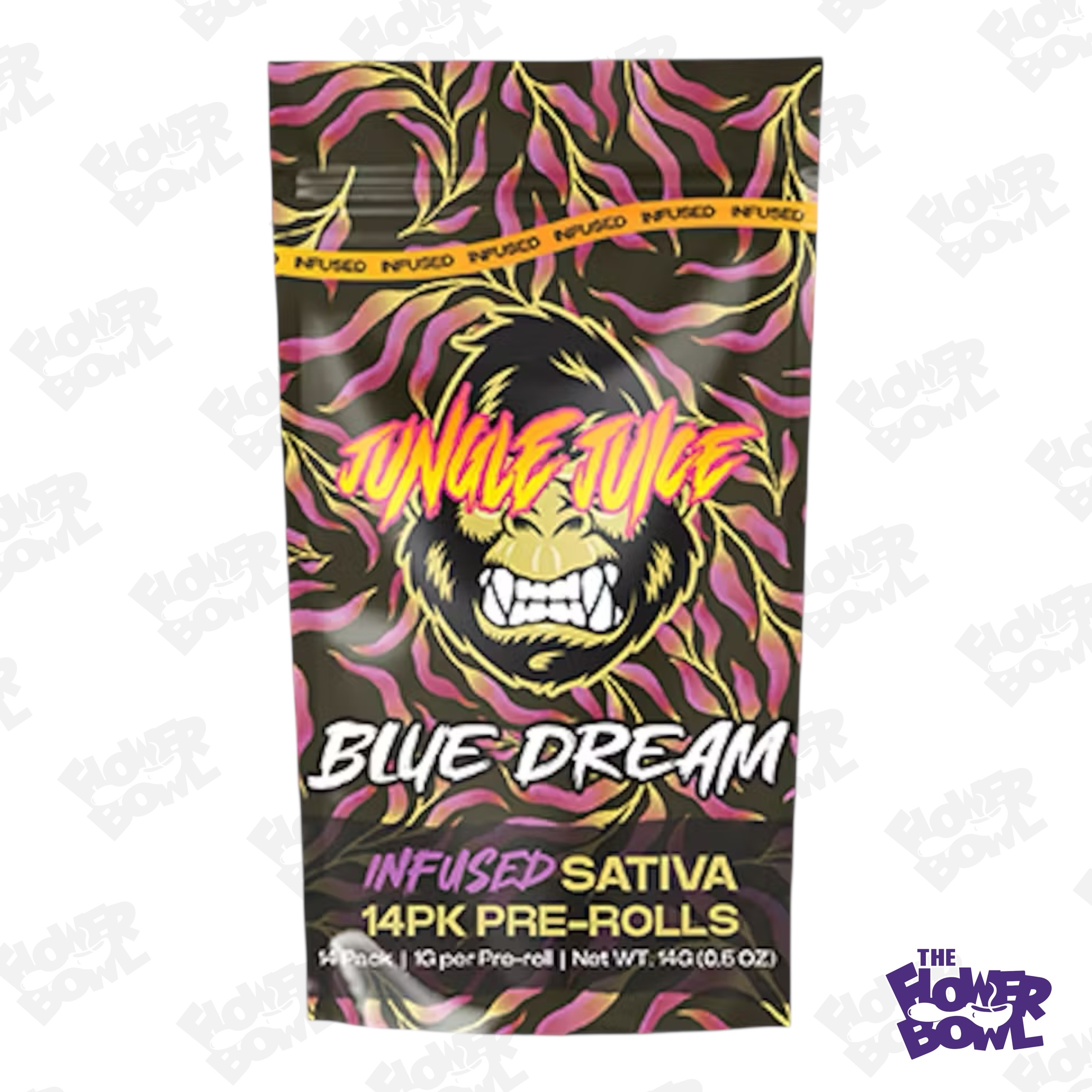 Jungle Juice: Blue Dream (S) Infused 14-Pack Prerolls