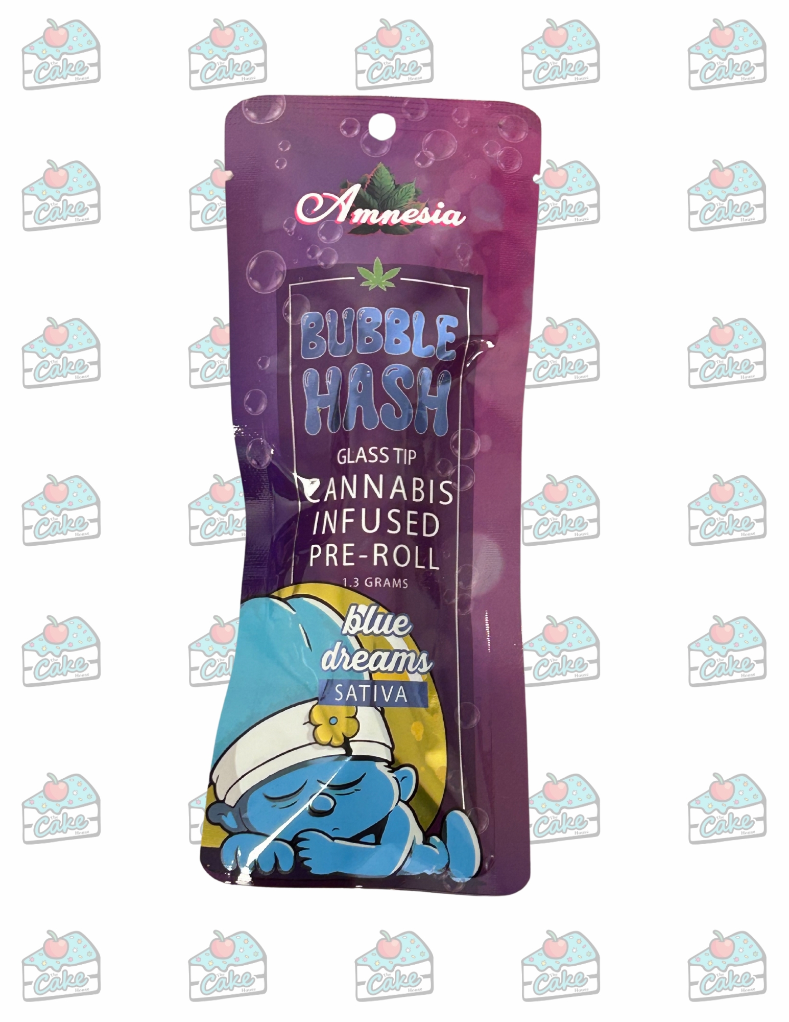 Amnesia - 1.3G Glass Tip Bubble Hash Preroll - Blue Dream