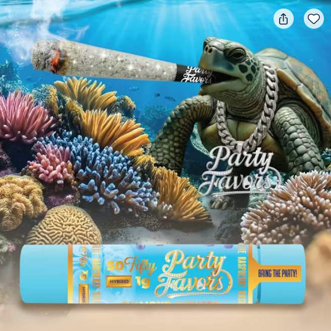 Blue Raspberry Rush | 50Fifty Diamond Infused Preroll | 1g | Hybrid