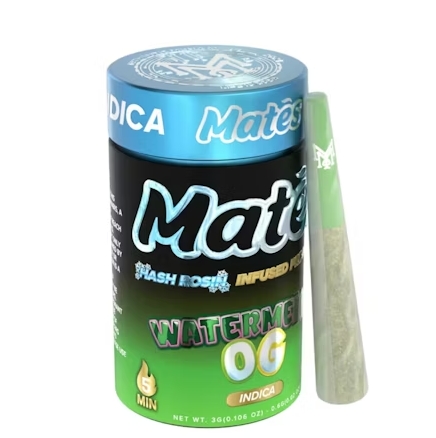 MuhaMeds - Mates Hash Rosin Infused Pre-Roll - x 5 pk - Watermelon OG
