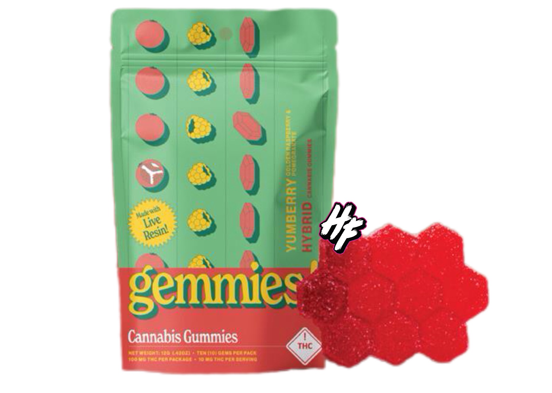 Higher Culture - Yumberry | 10pk x 10mg | Live Resin Gummies